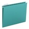 Smead Folder, Hanging, Ltr, 1/5, Teal Pk SMD64074 - alternate 1